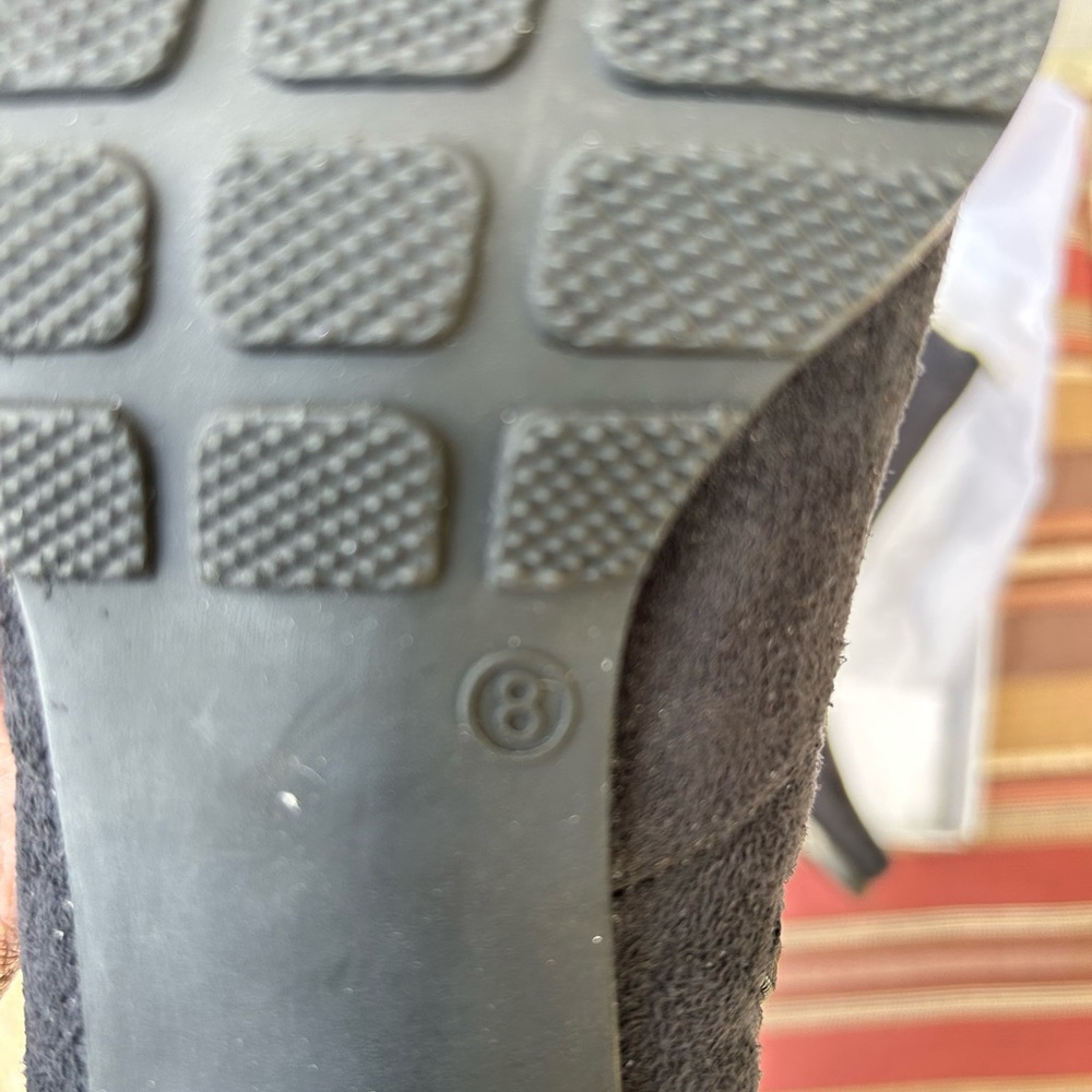 New Elegant Black Suede Ankle Boots NWOT - Picture 5 of 8